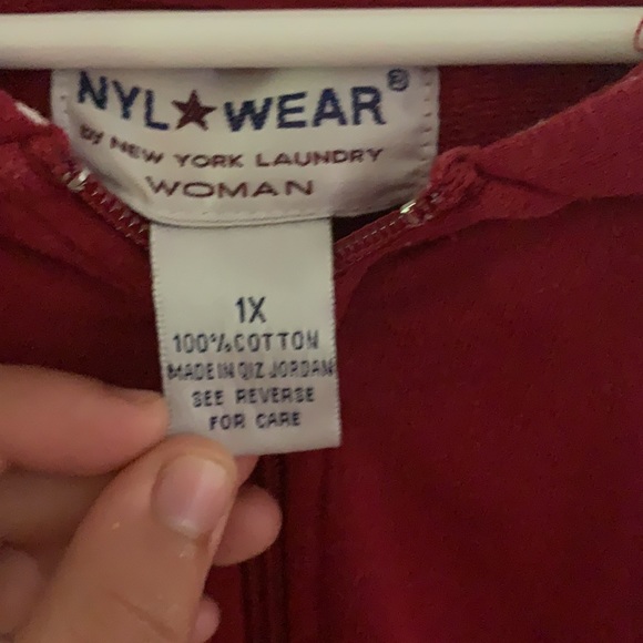 Red zip-up - Picture 2 of 2